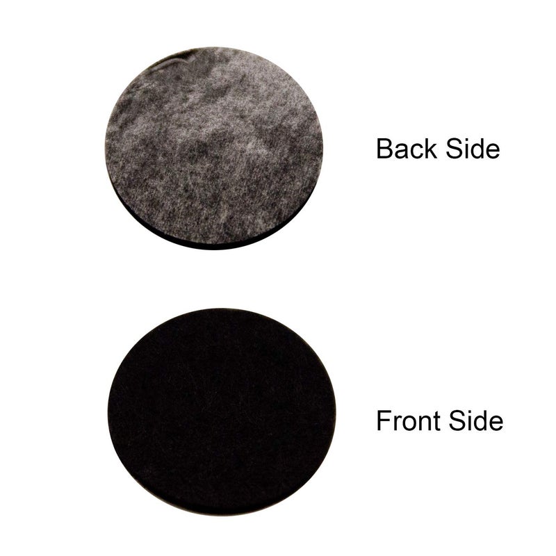 Iceyyyy 100+ Pieces Black Adhesive Felt Circles, Black Self-Adhesive Felt Sticker for Halloween DIY Projects, Professional Craft Finishing (1.5 Inch) - Image 3